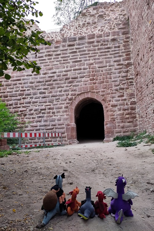 Eingang zur Burg Drachenfels