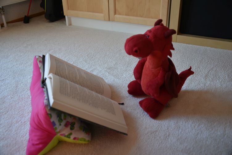 Ruby liest ein Fantasy-Buch