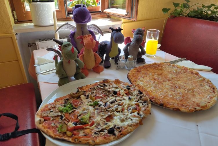 Pizza für die Menschen