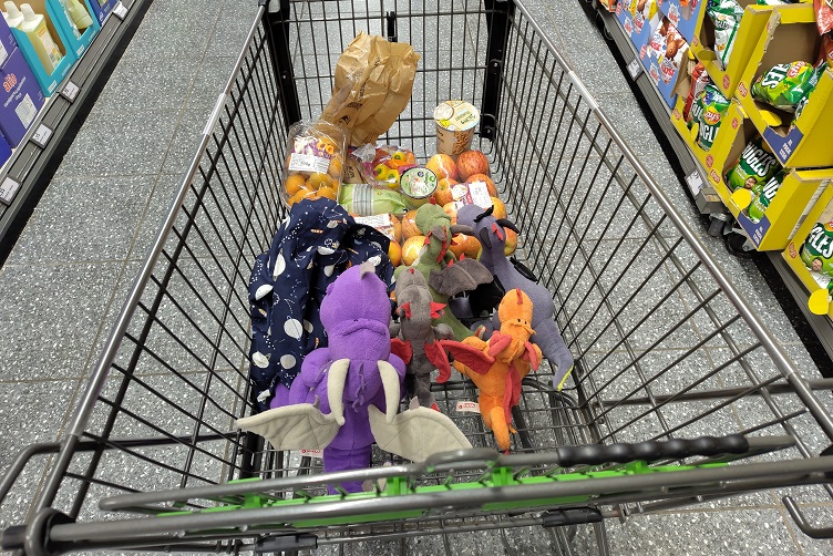 Supermarkt-Einkaufstour