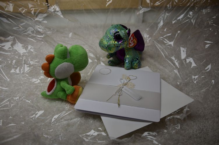 Yoshi befreit Niji aus der Folie