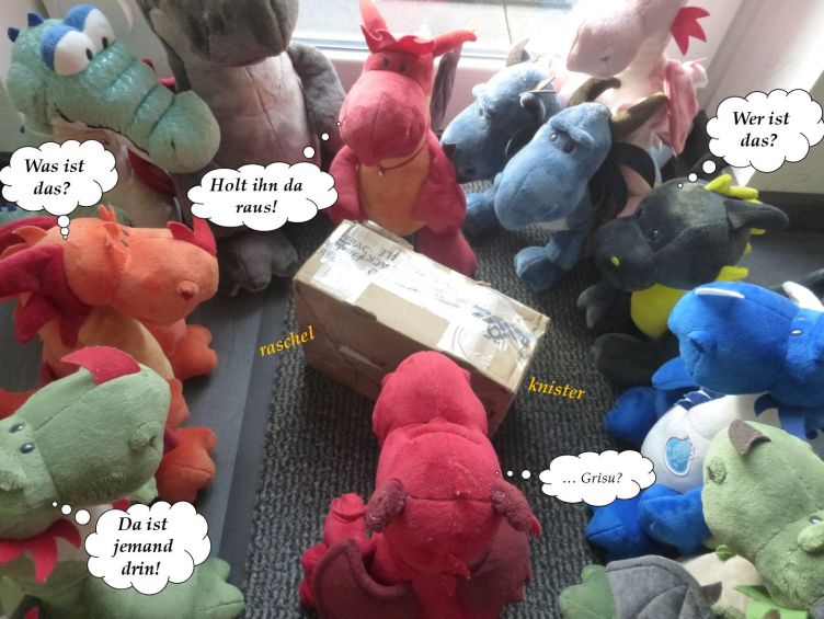 Das Paket wird eingesammelt