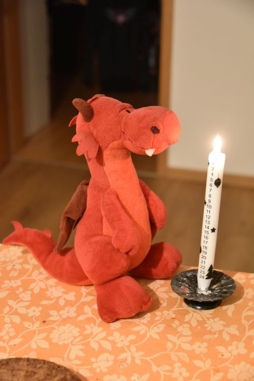 Adventskalender-Kerze