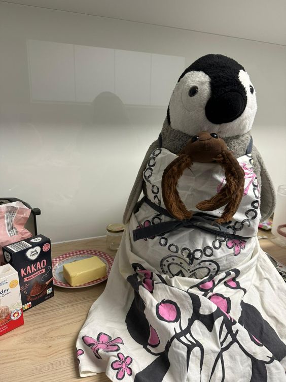 Lumi und Minnie mit den Zutaten