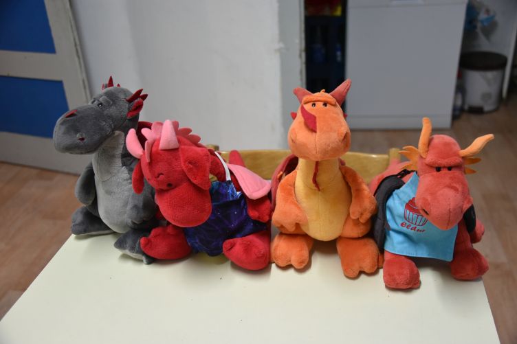 Drachiges Küchenteam