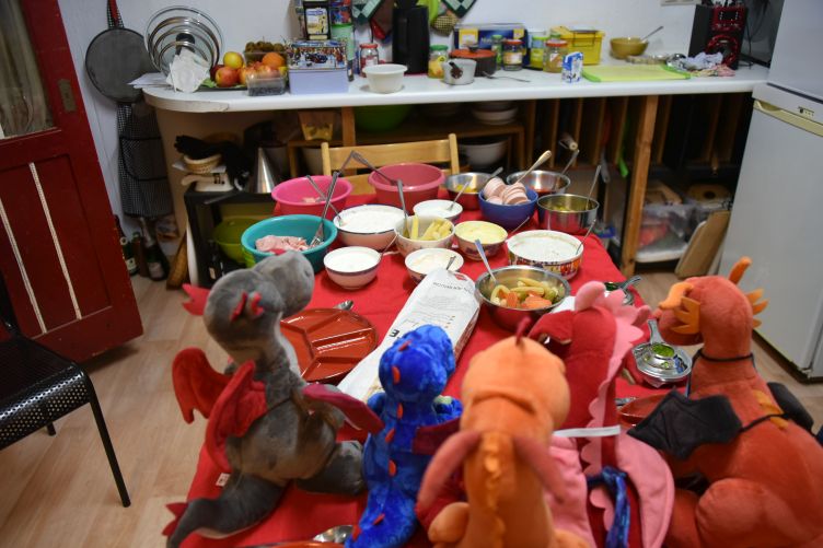 Fertige Essensvorbereitungen