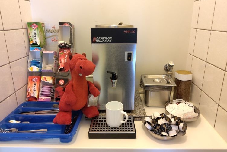 Ruby an der Teestation