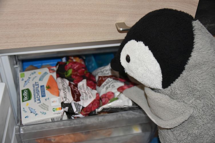 Lumi holt Kirschen aus dem Gefrierschrank