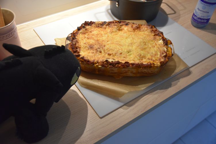 Zähnchen mit Lasagne