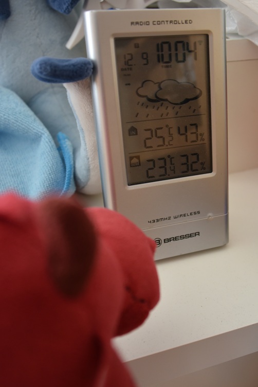 Ruby guckt auf die Uhr